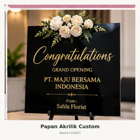 Papan Bunga Akrilik Bojonegoro